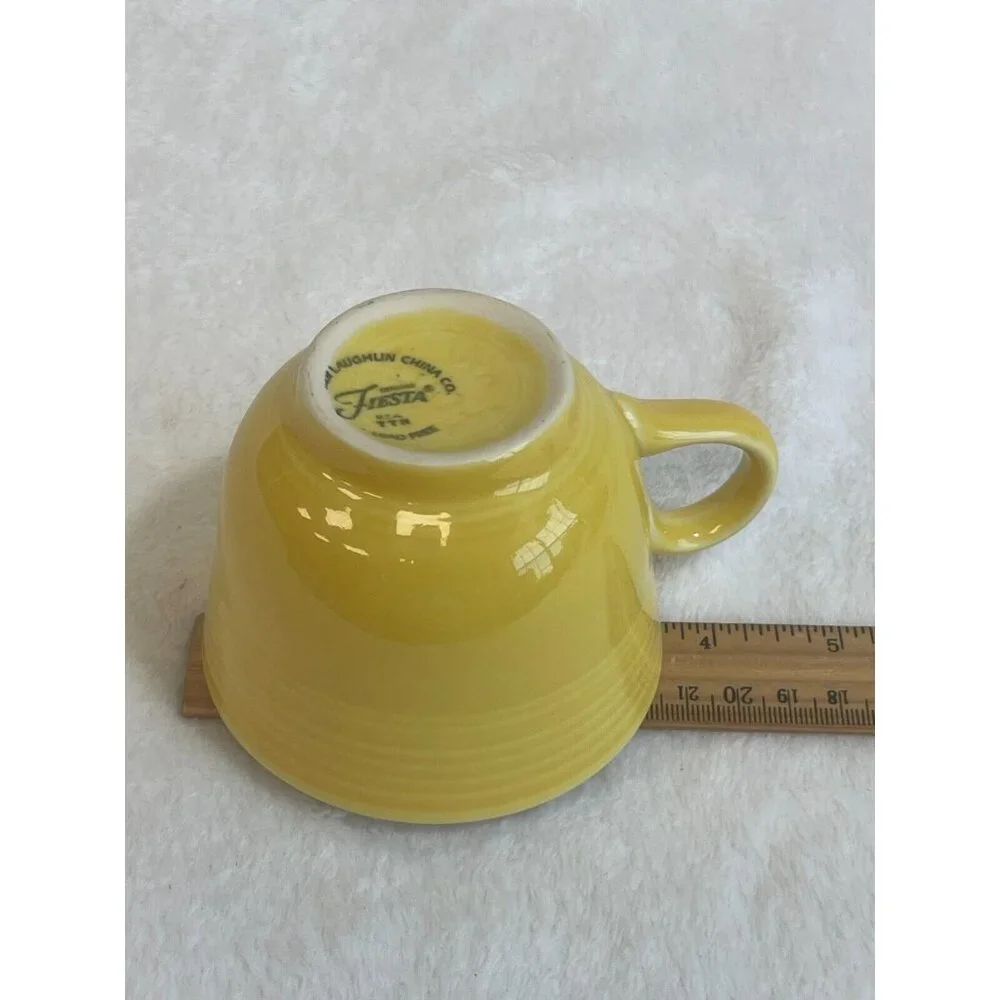 Fiesta Homer Laughlin China‎ Co. Sunflower Yellow Coffee Cup Lead Free